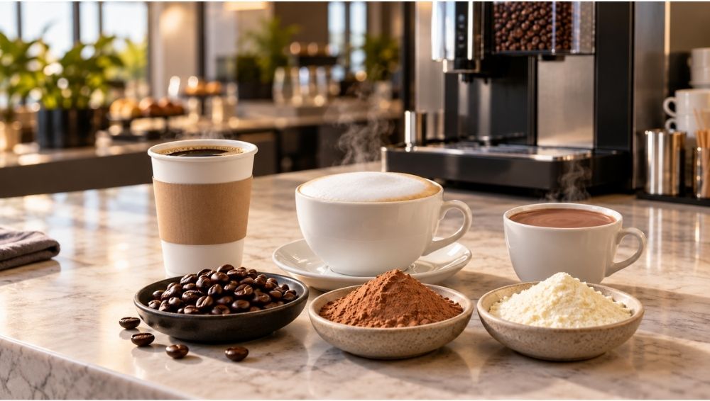 What Belongs in Your Bean-to-Cup Lineup? Coffee, Mixes & More